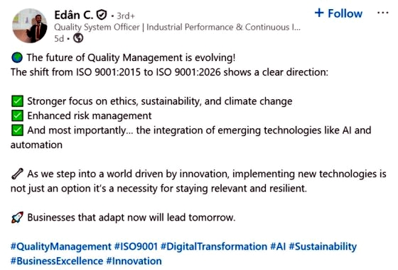 ISO 9001:2026